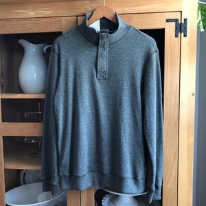 NWT Soft Terry Fleece Zip Mock Pullover Size Med